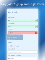 EasyJoin Responsive Signup and Login Form jQuery Screenshot 2