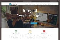 Integral - Responsive Parallax WordPress Theme Screenshot 1