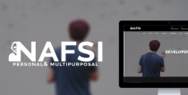 Nafsi - Responsive Personal vCard Template Screenshot 1