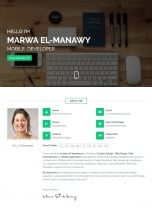 MORACO - Personal Vcard Resume HTML Template Screenshot 1