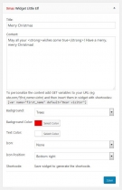 Xmas Widget - WordPress Plugin Screenshot 1