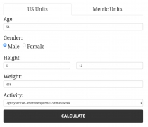 Calorie Calculator Pro - WordPress Plugin Screenshot 12