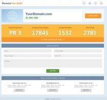 Axion - Domain for Sale HTML Template Screenshot 1