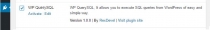 WP QuerySQL - WordPress Plugin Screenshot 1