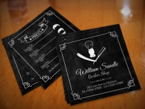 Barber Shop Vintage Business Card Screenshot 2