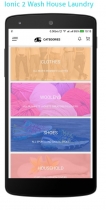 Ionic WashHouse Ecommerce App Theme Screenshot 1