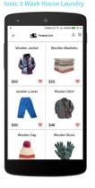 Ionic WashHouse Ecommerce App Theme Screenshot 5