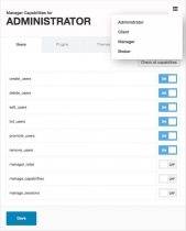 WP Roles Capabilities And Sessions Manager Plugin Screenshot 5