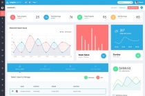 Ample Admin - The Ultimate Dashboard Template Screenshot 2