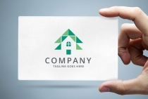 Pine Tree House Logo Template Screenshot 1