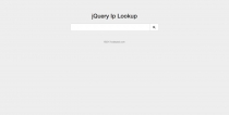 jQuery IP lookup Screenshot 1