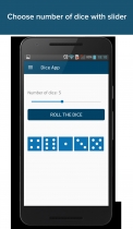 Dice Widget - Android App Source Code. Screenshot 2