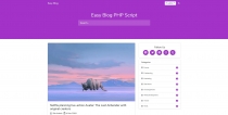 Easy Blog PHP Script Screenshot 1