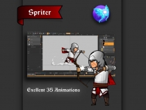 The Light Assassin Game Character Sprites  Screenshot 4