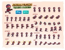 Ninja 2D Game Sprites Screenshot 2