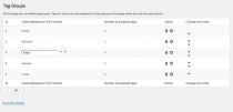 Tag Groups Premium - WordPress Plugin Screenshot 1