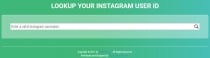 Lookup Instagram User ID PHP Script Screenshot 2