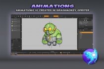 Robo Monsters Game Sprites Set Screenshot 4