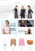 Lavender Fashion PrestaShop Theme Screenshot 1