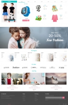 Mom Baby And Kids Toys PrestaShop Theme Screenshot 4