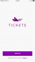 Ticket Booking Ionic Theme Screenshot 1