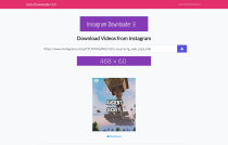 Instagram Video Downloader PHP Script Screenshot 2