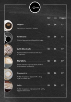 Coffee Menu Flyer Template Screenshot 1