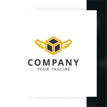 Flying Cube Logo Template Screenshot 2