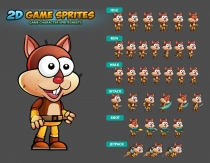 Squirrel 2D Game Character Sprites Screenshot 1