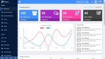 Prince - Responsive Admin Template Screenshot 1