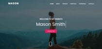 Mason Portfolio HTML Theme Screenshot 1