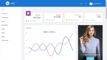 Wiz - Admin Template Screenshot 1