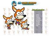 Fox 2D Game Character Sprites Screenshot 1