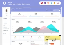 Oreo Mega Bundle Bootstrap 4 Admin UI Kit Screenshot 7