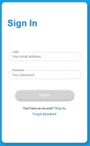 Angular - Login Forms Module - Blue Design Screenshot 1