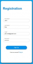 Angular - Login Forms Module - Blue Design Screenshot 5