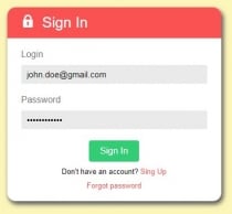 Angular - Login Forms Module - Flat Design Screenshot 1