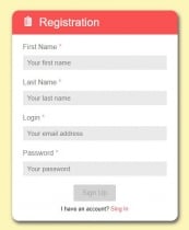 Angular - Login Forms Module - Flat Design Screenshot 3