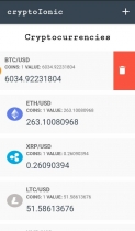 Ionic 4 Crypto Cryptocurrency App Screenshot 3