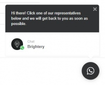 Brightery Web To WhatsApp Wordpress Plugin Screenshot 2