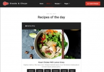 Steaks And Chops - Recipes Template Screenshot 2