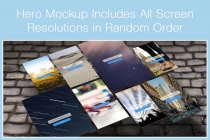 Flying Mobile Screen Mockups Screenshot 5