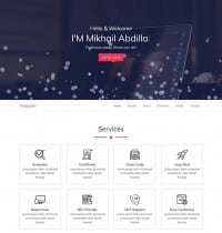 Pinegram - HTML Personal Portofolio Template Screenshot 2