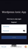 Ionic WordPress Site Mobile App Screenshot 1