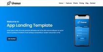 Uranus - App Landing HTML Template Screenshot 2
