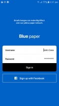 Blue Paper - Android Studio UI Kit Screenshot 2