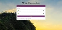 Advance PHP Login And Registration System Screenshot 1