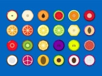 Fruicon - Flat Design Fruit Icons Screenshot 1