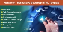 AlphaTech - Responsive Bootstrap HTML Template Screenshot 1