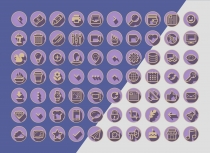 1890 3D Vintage Retro Web Communication Icons Pack Screenshot 1